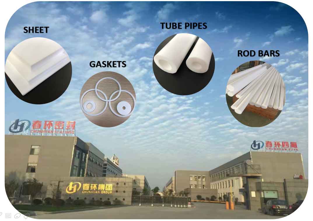 china 15% 25% Glass Fiber PTFE Flat Round Gasket