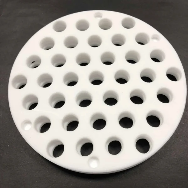 PTFE Drilled Round Plate (5)